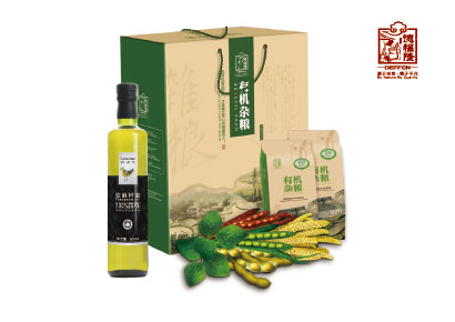 有机杂粮+进口亚麻籽油