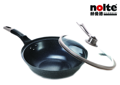 麦饭石炒锅